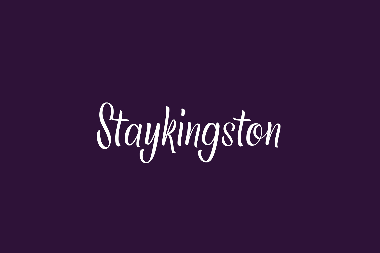 Staykingston Free Font