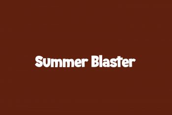 Summer Blaster Free Font