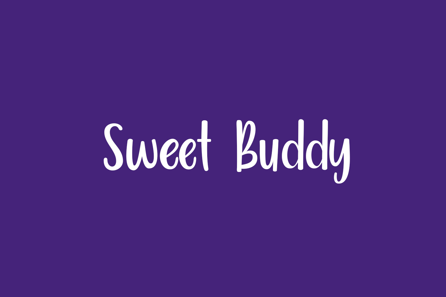 Sweet Buddy Free Font