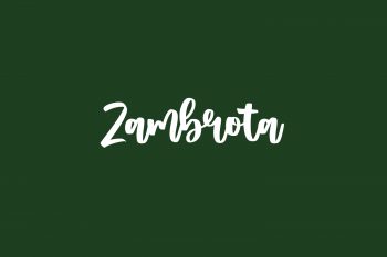 Zambrota Free Font