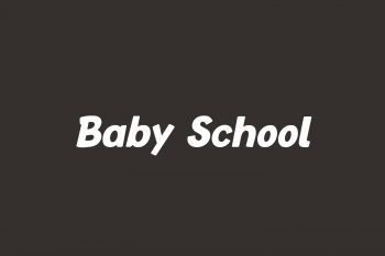 Baby School Free Font