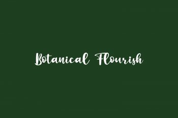 Botanical Flourish Free Font