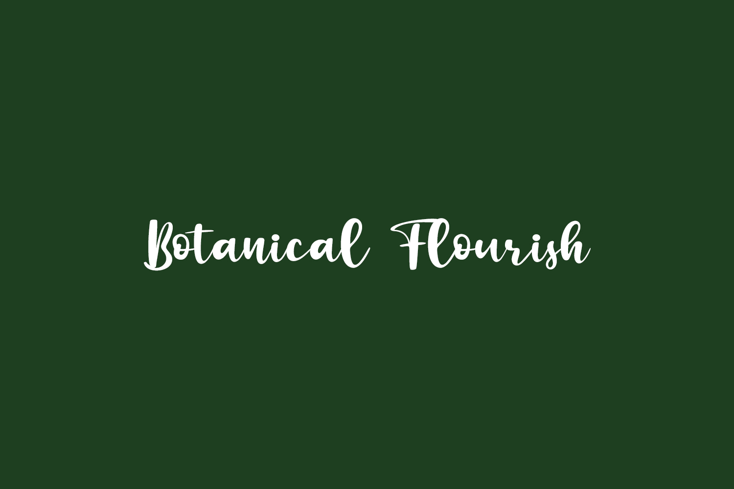 Botanical Flourish Free Font