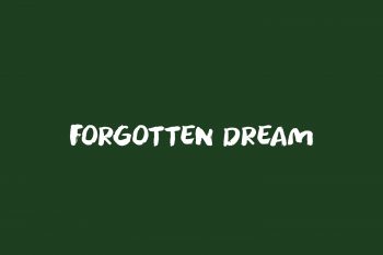 Forgotten Dream Free Font
