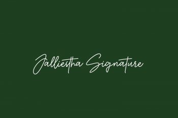Jalliestha Signature Free Font