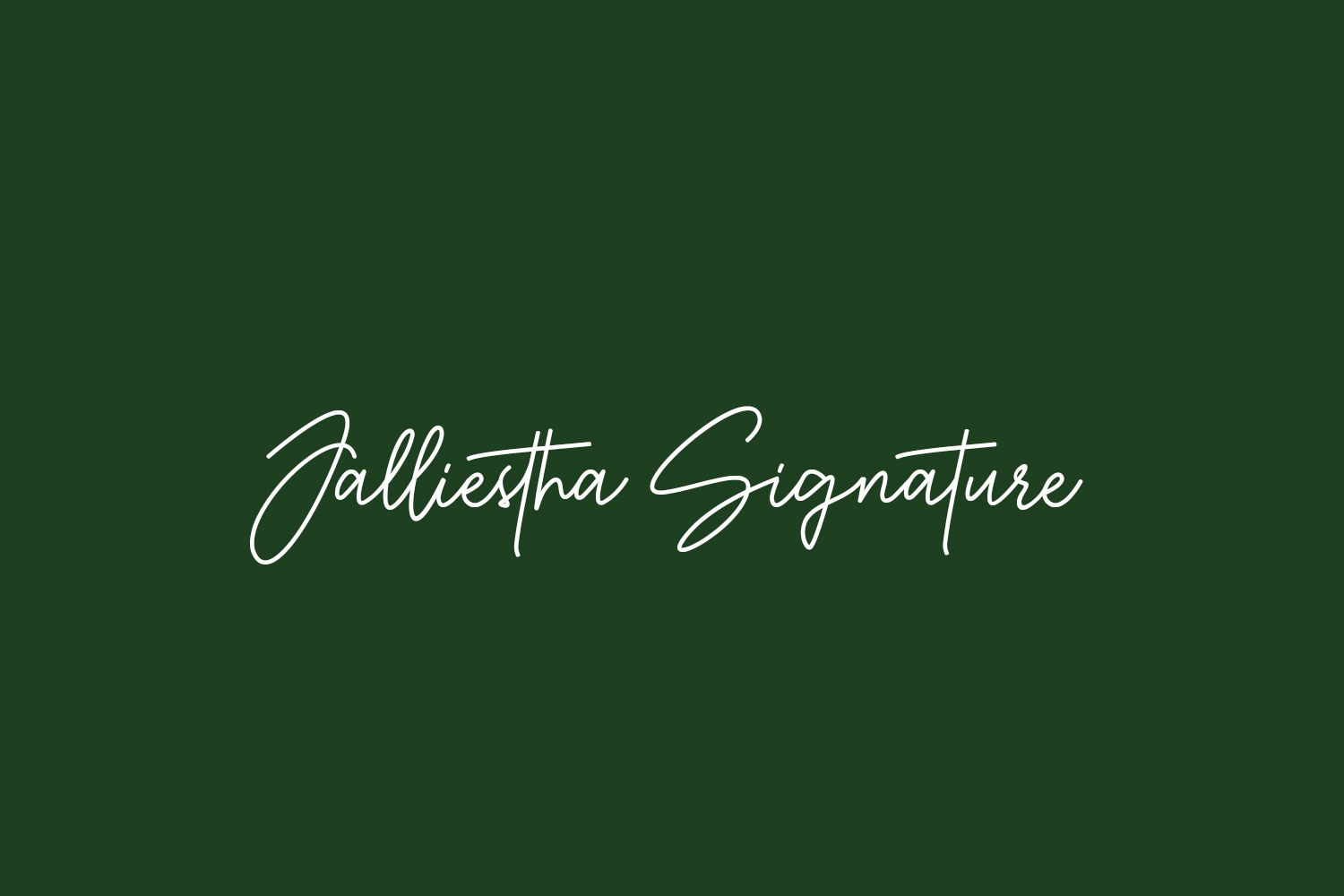 Jalliestha Signature Free Font