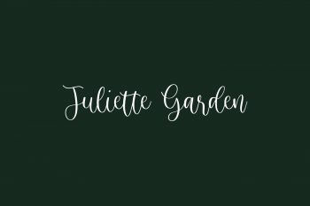 Juliette Garden Free Font