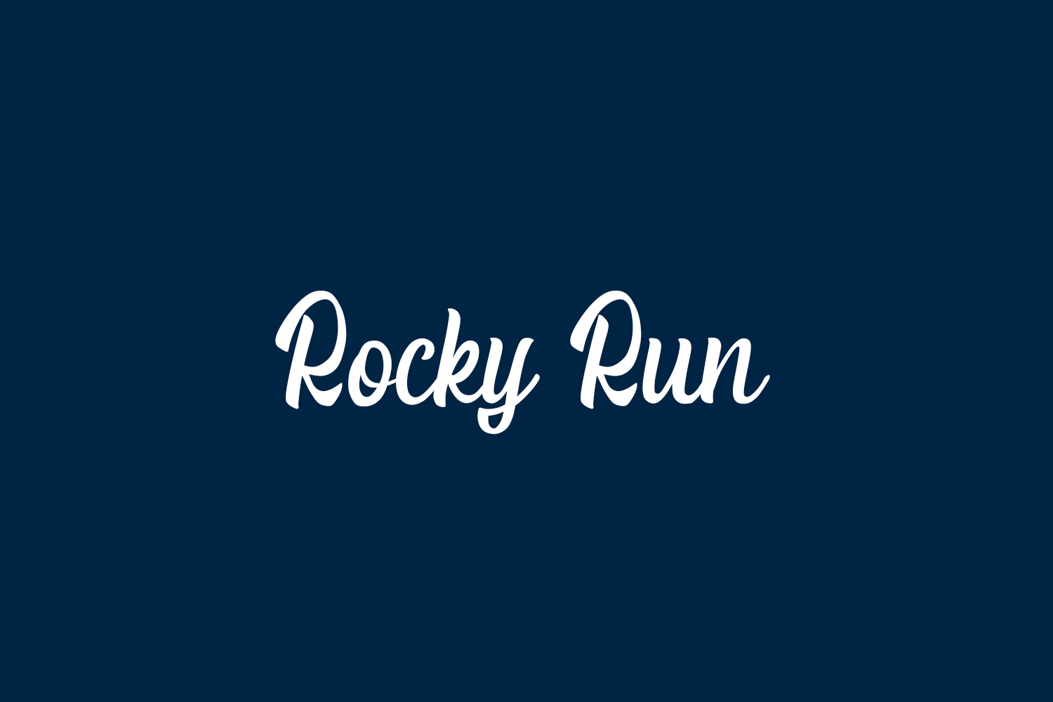 Rocky Run Free Font