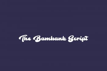 The Bambank Script Free Font