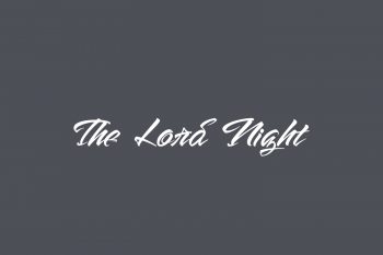 The Lord Night Free Font