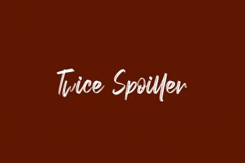 Twice Spoiller Free Font