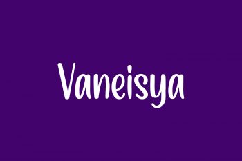 Vaneisya Free Font