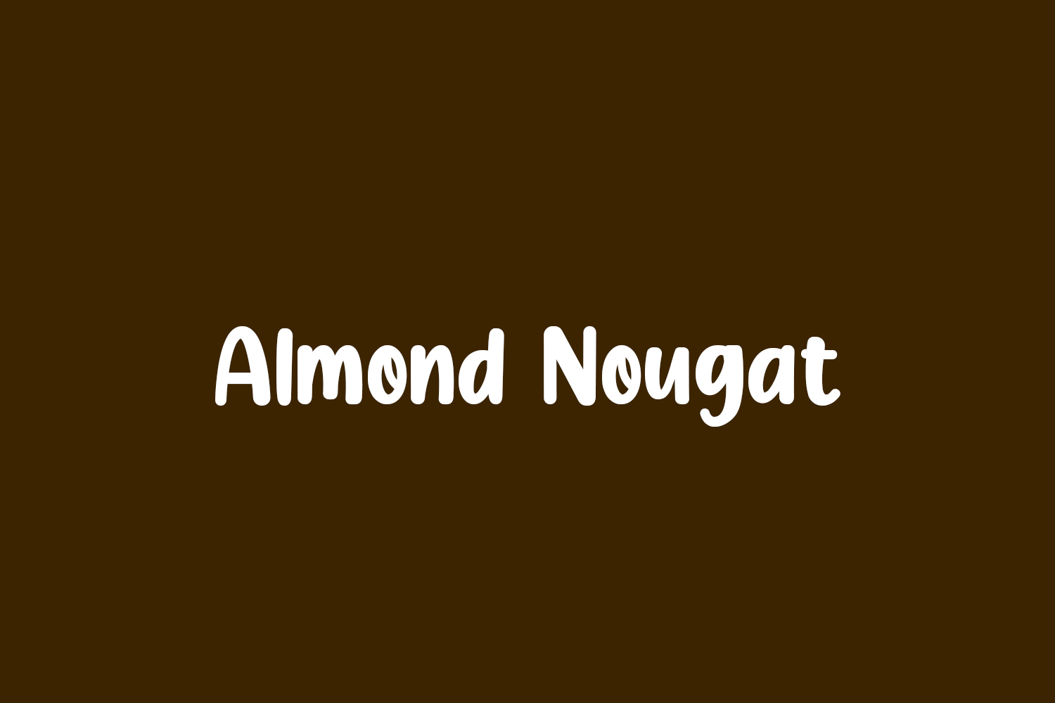 Almond Nougat Free Font