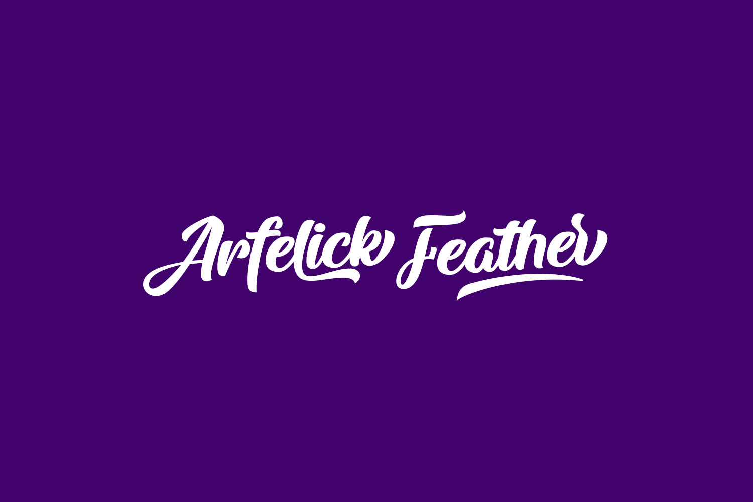 Arfelick Feather Free Font