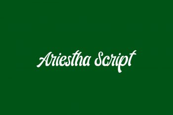 Ariestha Script Free Font