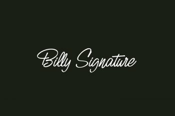 Billy Signature Free Font