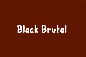 Black Brutal Free Font