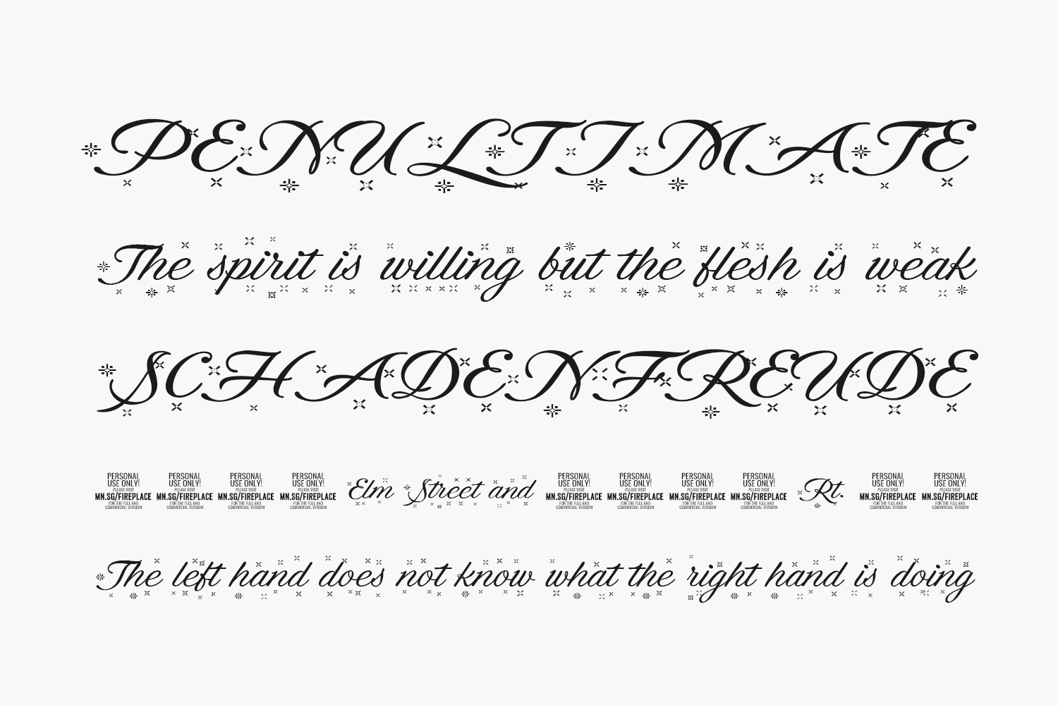 Fireplace Free Font