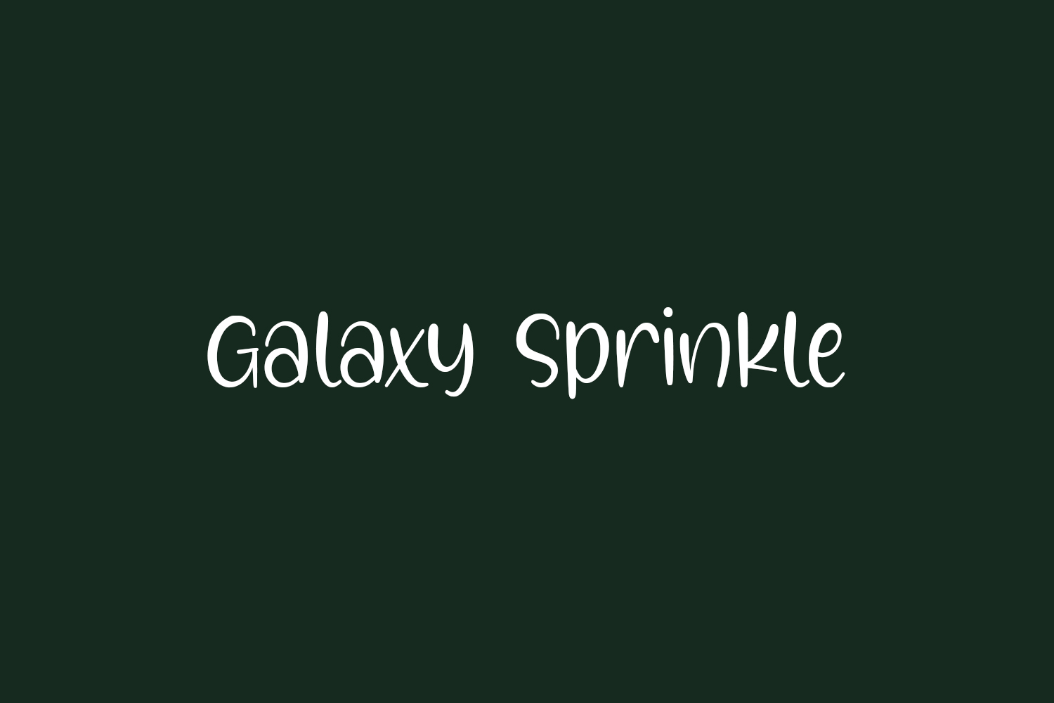 Galaxy Sprinkle Free Font