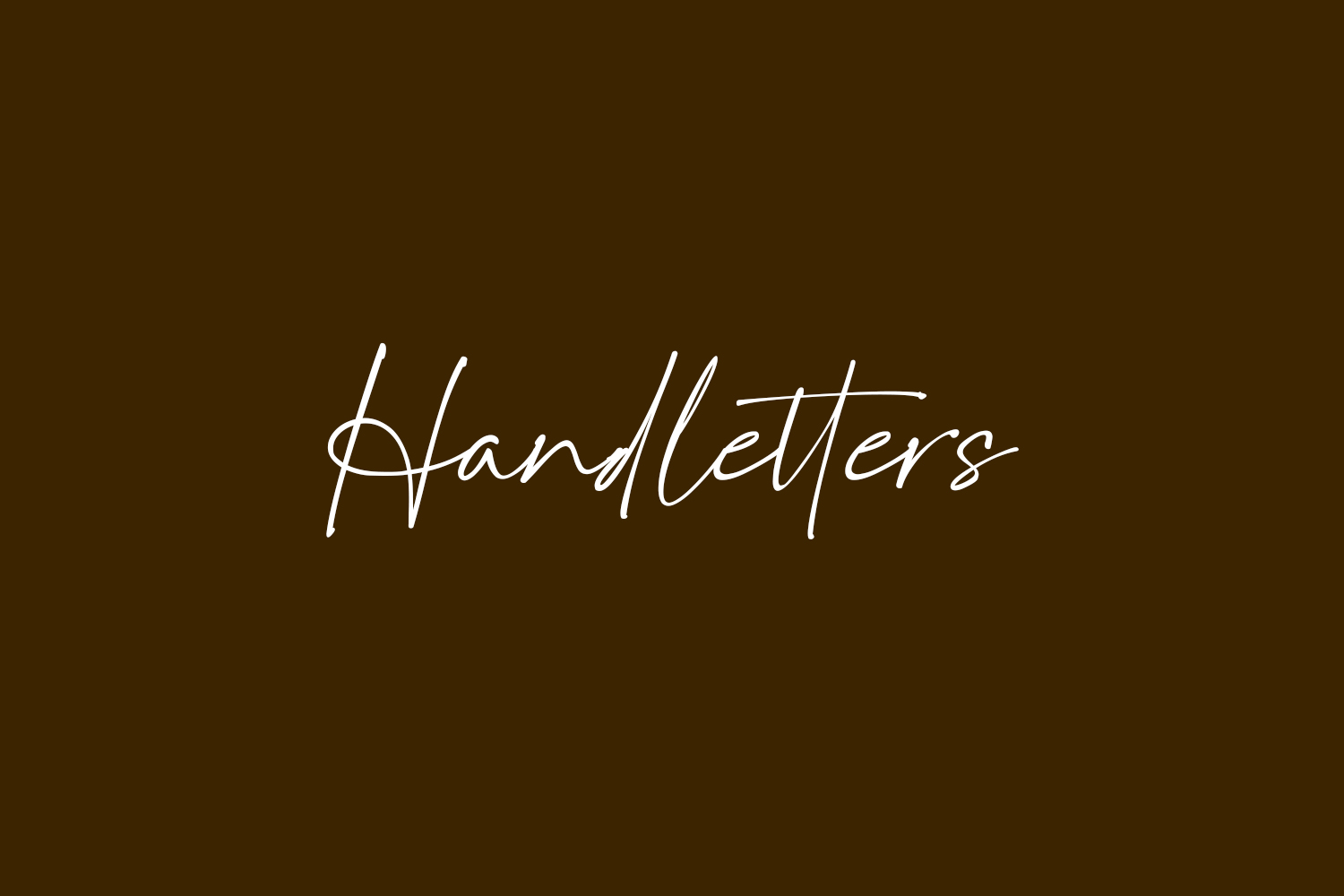 Handletters Free Font