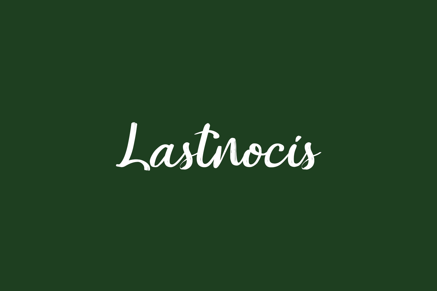 Lastnocis Free Font