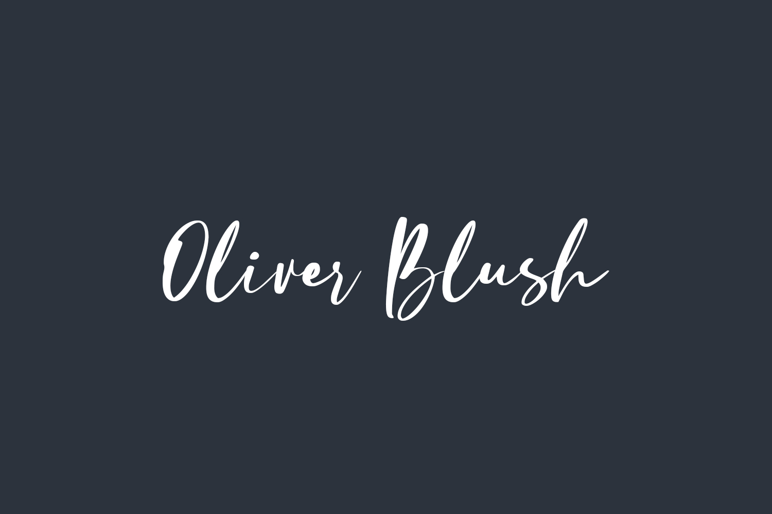 Oliver Blush Free Font