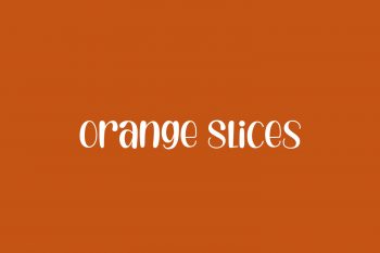 Orange Slices Free Font