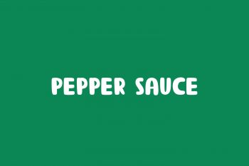 Pepper Sauce Free Font