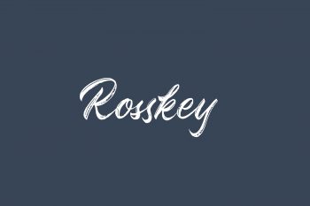 Rosskey Free Font