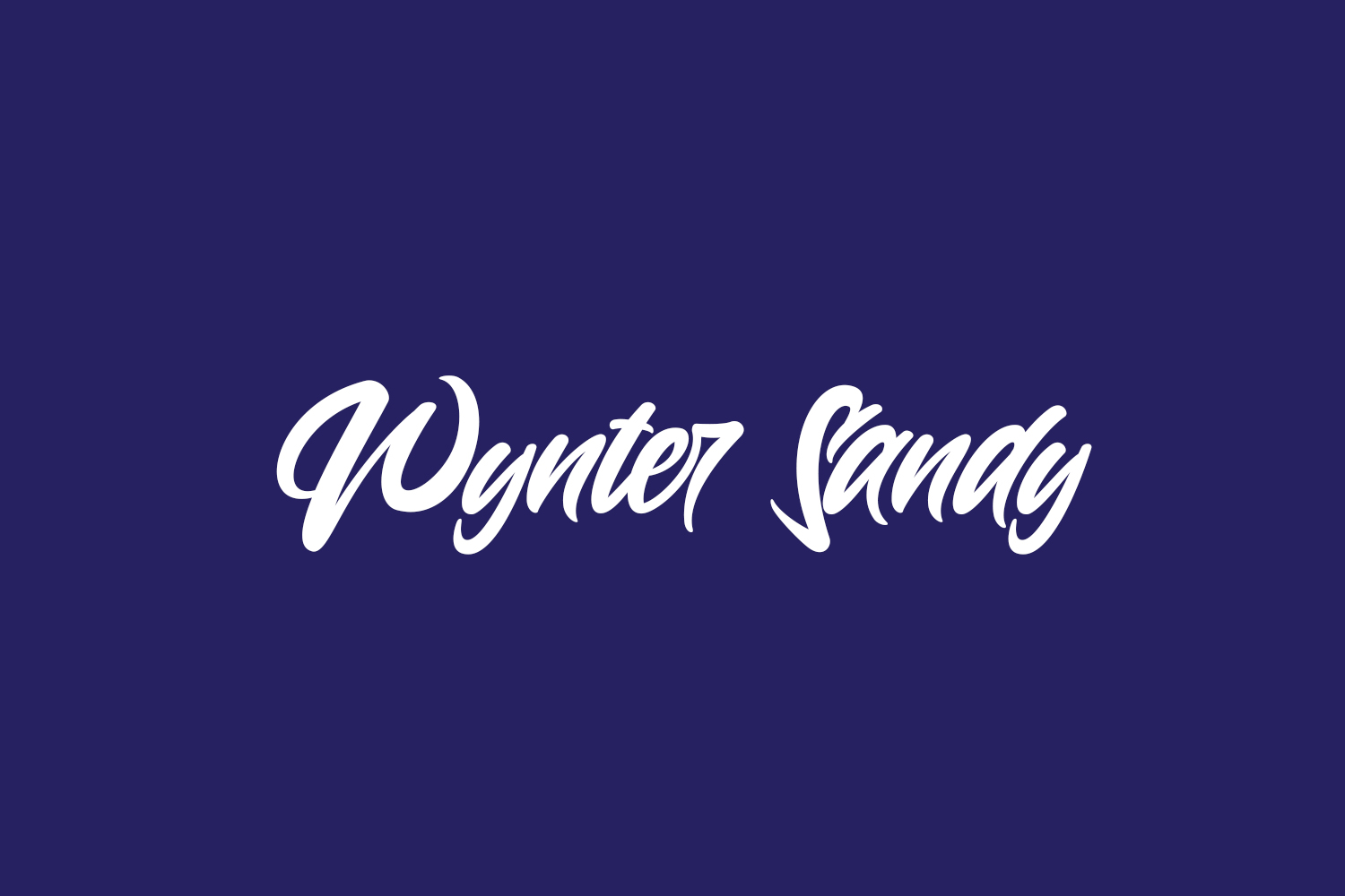 Wynter Sandy Free Font