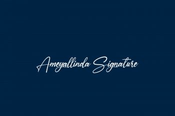 Ameyallinda Signature Free Font