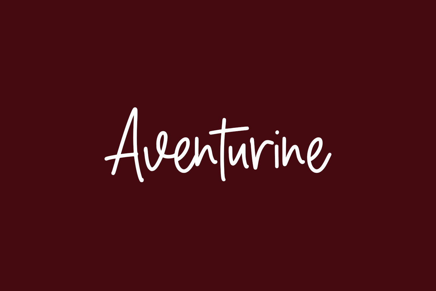 Aventurine Free Font
