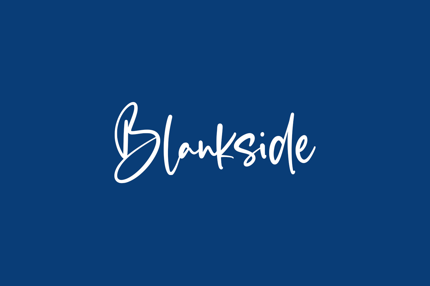 Blankside Free Font