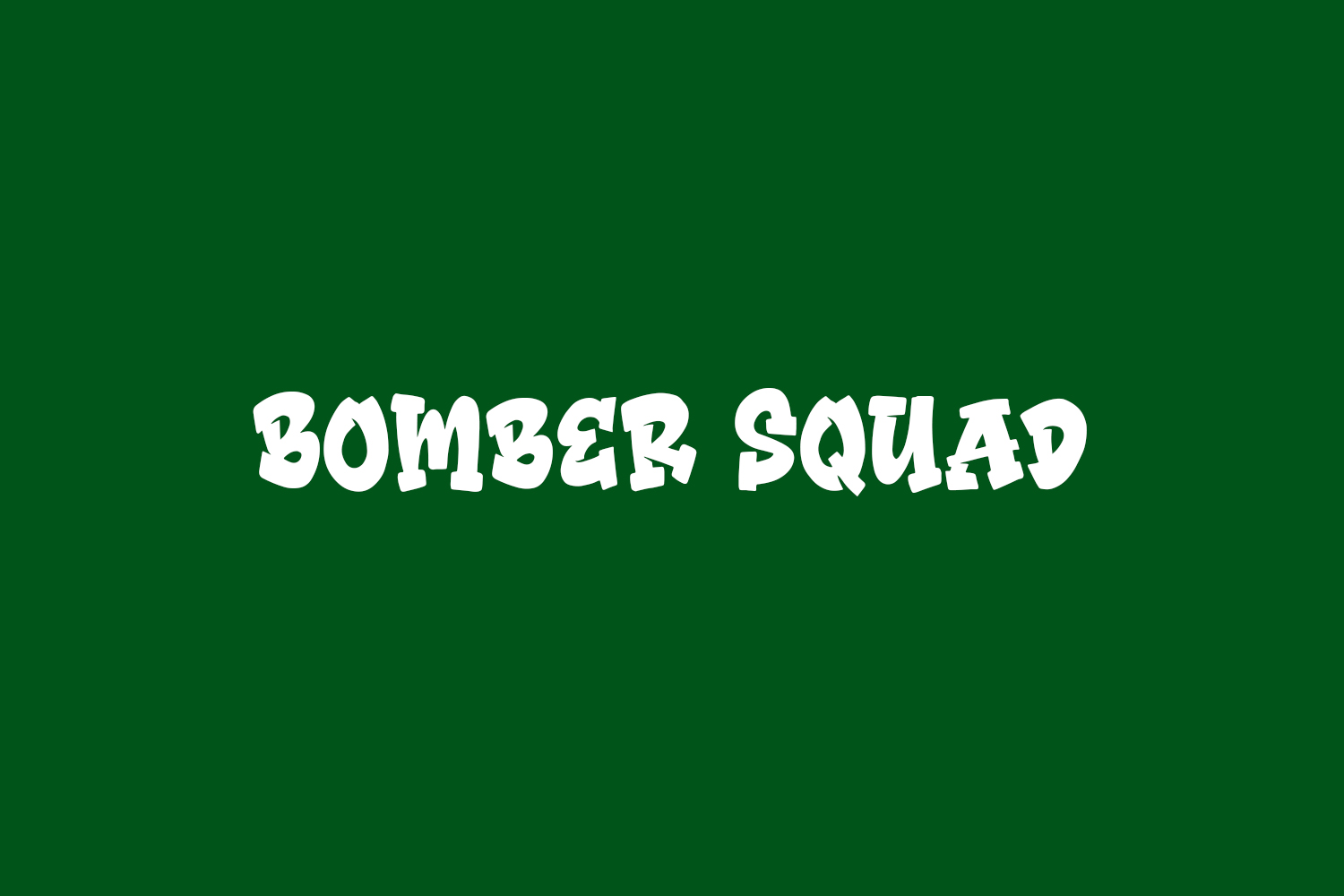 Bomber Squad Free Font