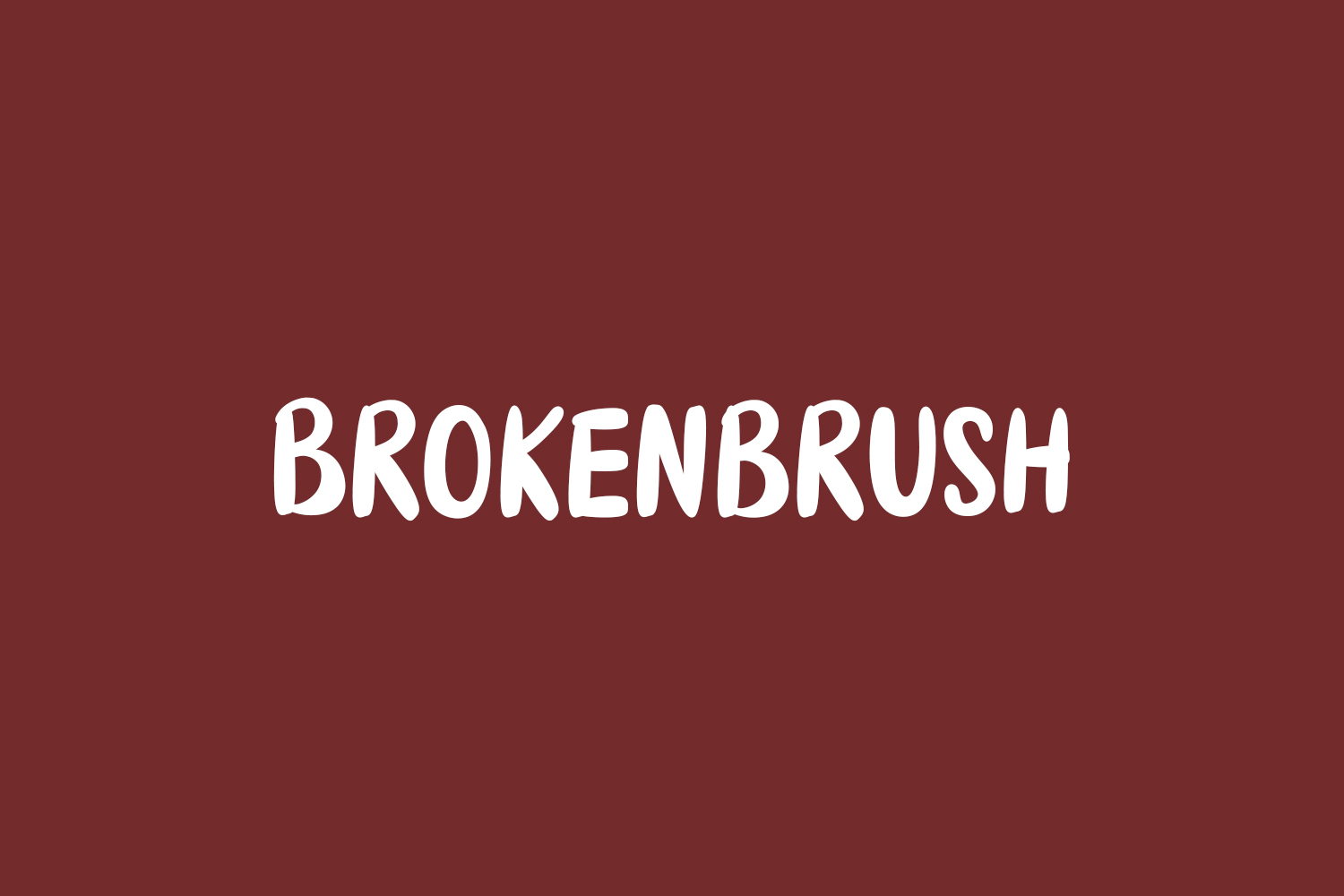 Brokenbrush Free Font