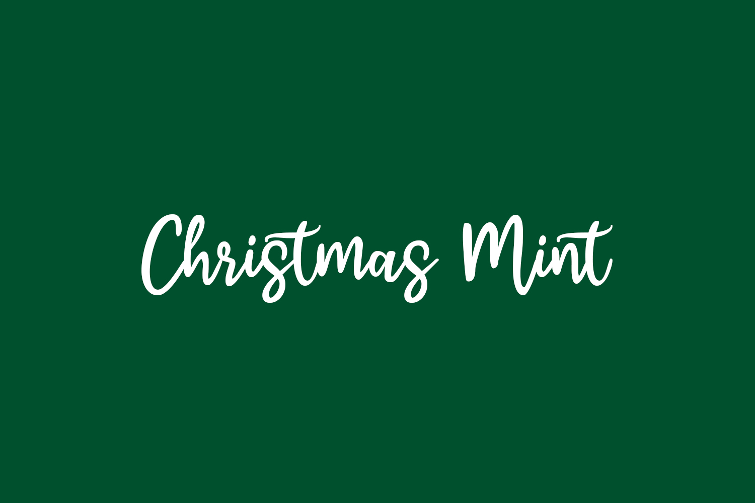 Christmas Mint Free Font