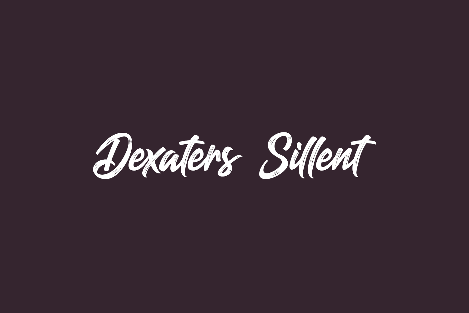 Dexaters Sillent Free Font