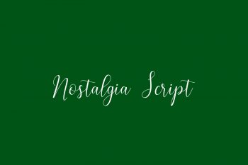 Nostalgia Script Free Font