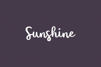 Sunshine Free Font