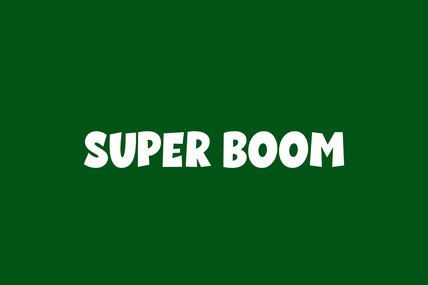 Super Boom Free Font