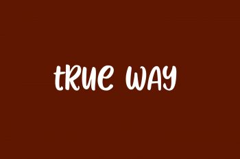 True Way Free Font