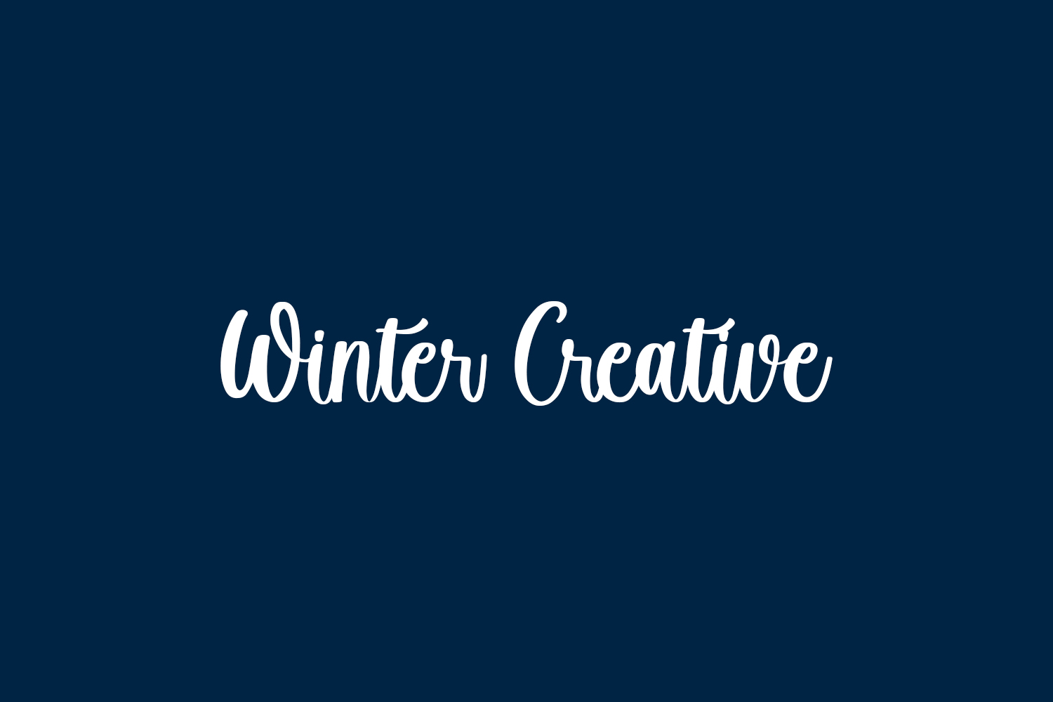 Winter Creative Free Font