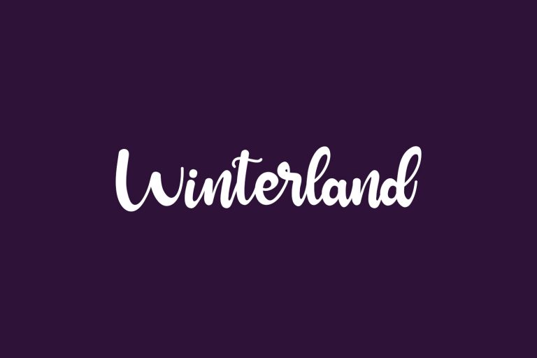 Winterland Fonts Shmonts