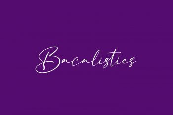 Bacalisties Free Font