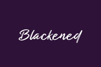 Blackened Free Font