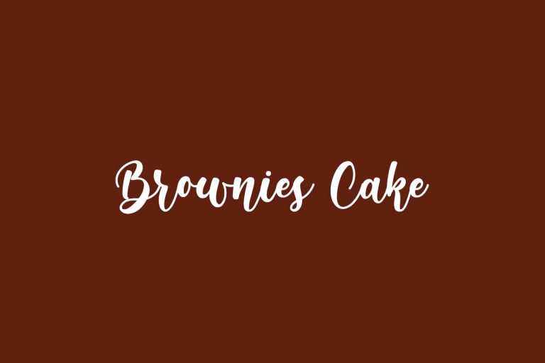 Brownies Cake Fonts Shmonts
