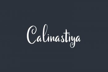 Calinastiya Free Font