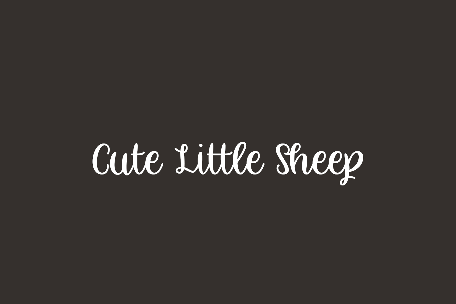 Cute Little Sheep Free Font
