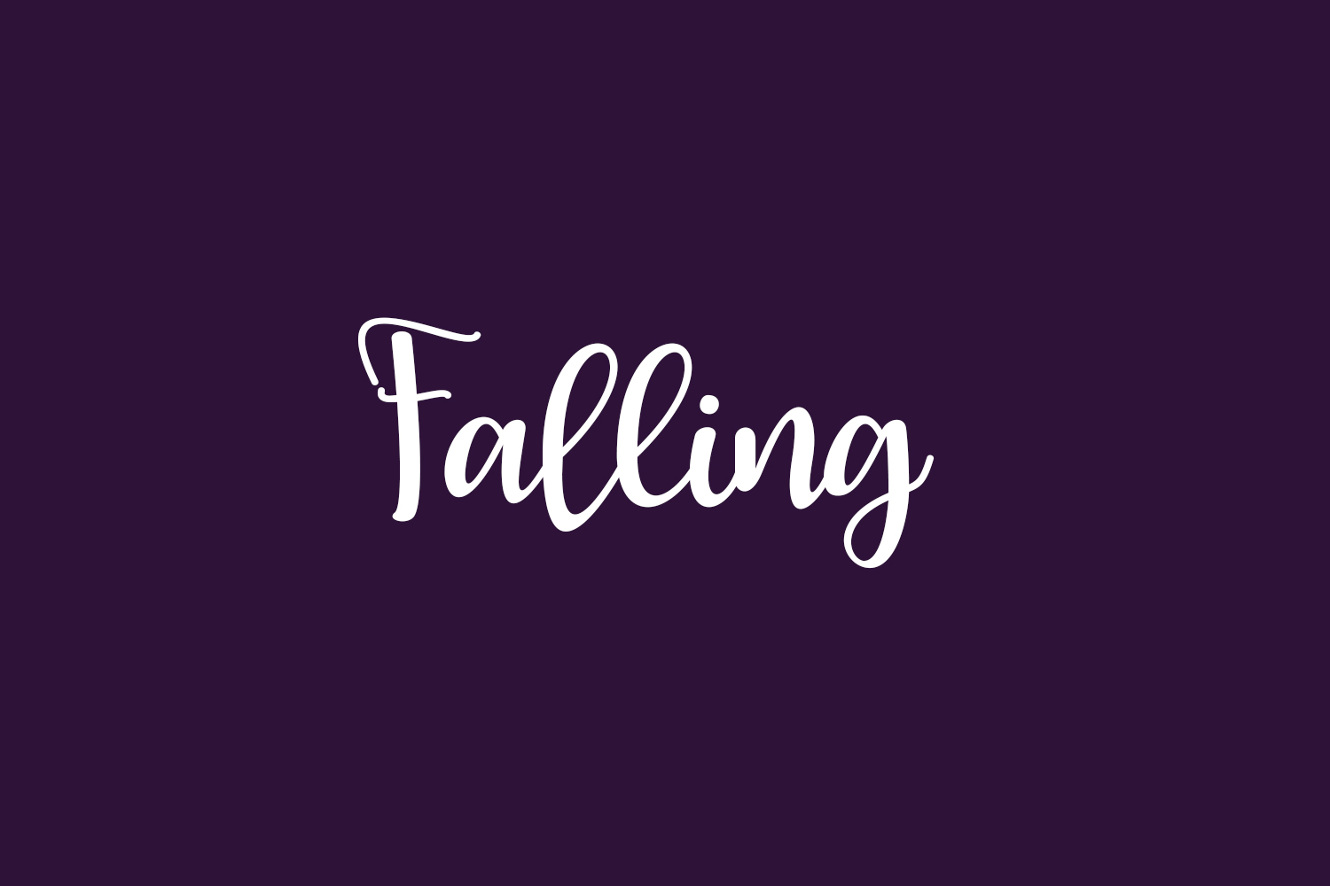 Falling Fonts Shmonts