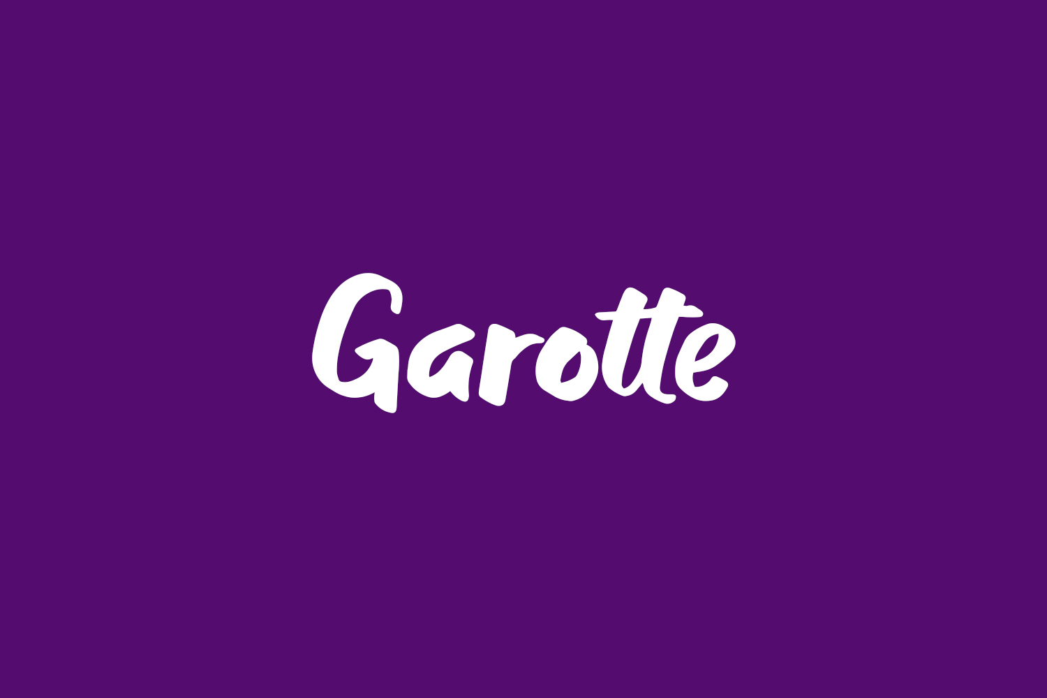 Garotte Free Font